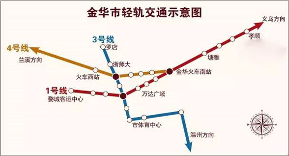 金华开启轻轨时代